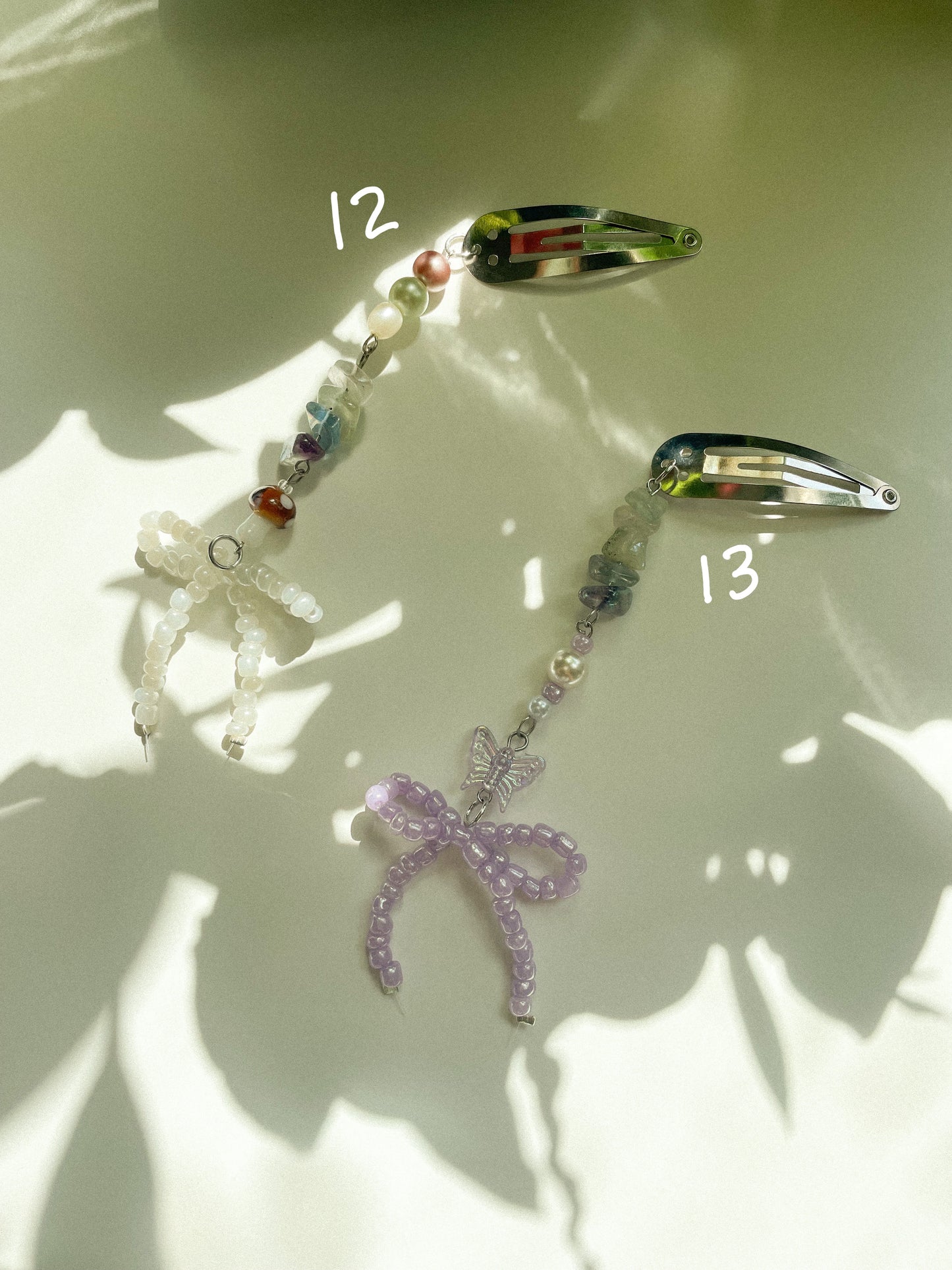 Beaded Hair Clips