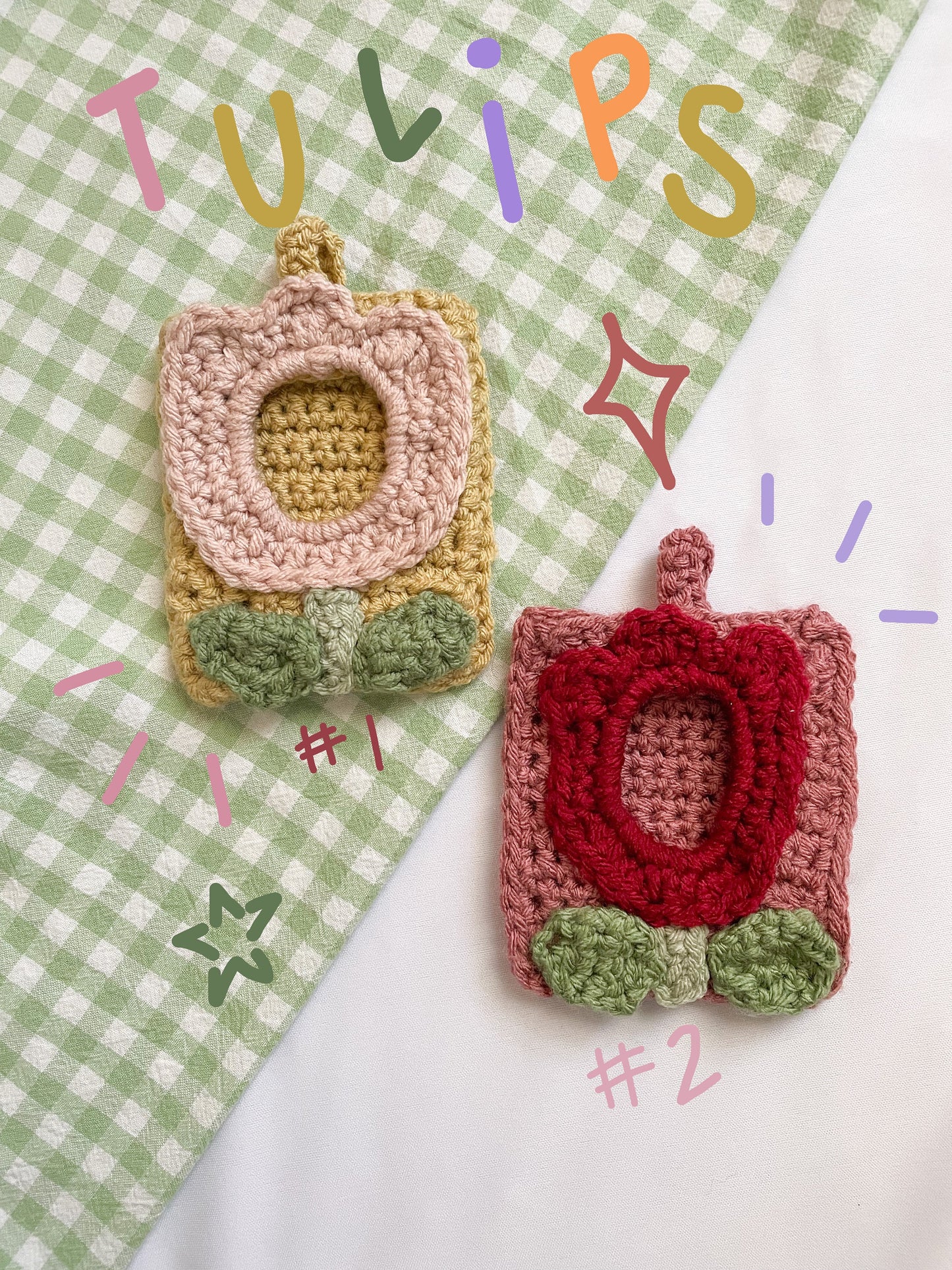 crochet photocard holders